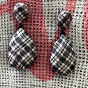 Boho Cloth wrapped earrings